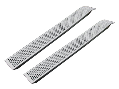 2 Aluminium-Auffahrschienen gerade